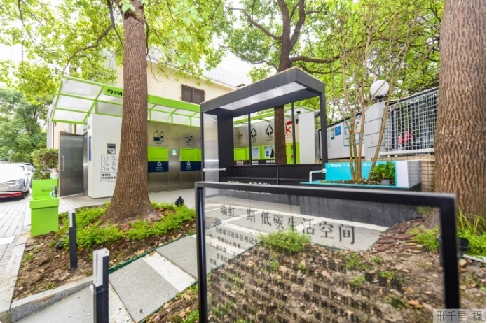 上海市瑞虹二期小區(qū)的低碳生活空間。本報記者 邢千里攝